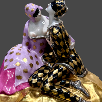 ​Скульптурная композиция «Арлекин и Коломбина», Австрия, 1930-е гг.