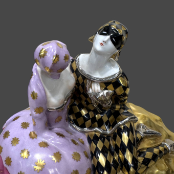 ​Скульптурная композиция «Арлекин и Коломбина», Австрия, 1930-е гг.