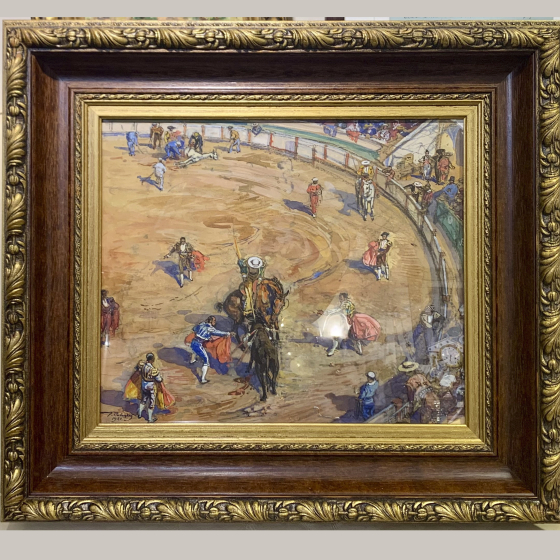 Савицкий Г.К., "Бой быков", 1921 г. Савицкий Г.К., "Бой быков", 1921 г.