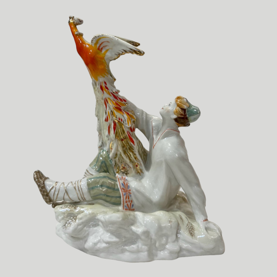 Скульптура "Иванушка и Жар-птица", СССР, ЛФЗ, 1957-1960 гг, Якимова Г.П. Скульптура "Иванушка и Жар-птица", СССР, ЛФЗ, 1957-1960 гг, Якимова Г.П.