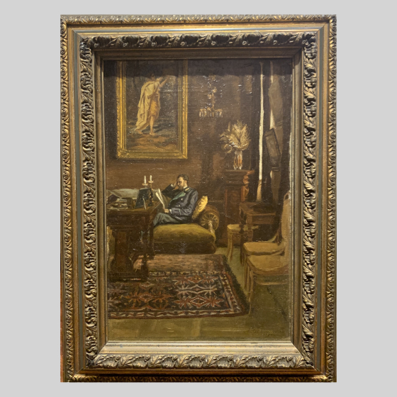 Ульянинская А., Портрет Ульянинского в интерьере, 1904 г. Ульянинская А., Портрет Ульянинского в интерьере, 1904 г.