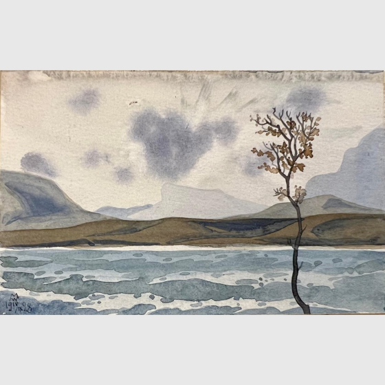 Волошин М.А., "Крымский пейзаж", 1928 г. Волошин М.А., "Крымский пейзаж", 1928 г.