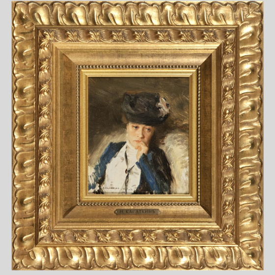 Касаткин Н.А., Портрет дамы в синем, 1910 г. Касаткин Н.А., Портрет дамы в синем, 1910 г.