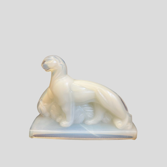 Скульптура "Пантеры", Франция, фирма "Sabino", 1930-e гг. Скульптура "Пантеры", Франция, фирма "Sabino", 1930-e гг.