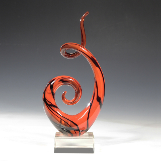 ​Настольное украшение "Красная абстракция", Германия, фабрика "Leonardo", XX-XXI век.