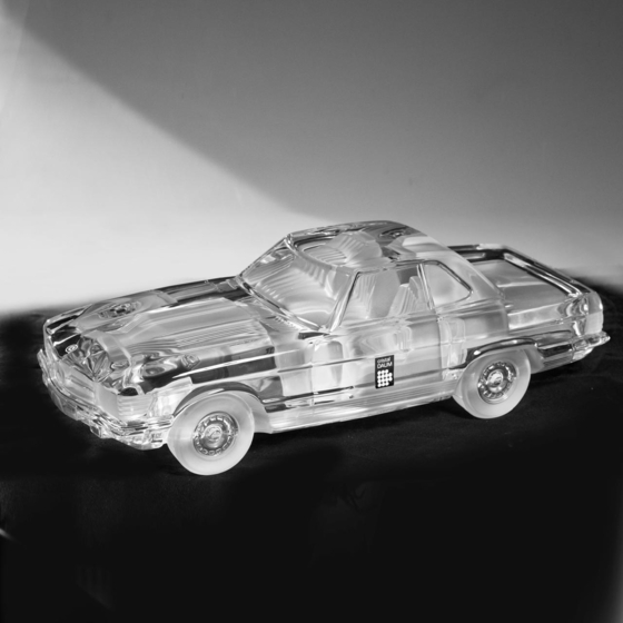 Модель автомобиля "Mercedes 500 SL", Франция, фирма "Daum", 1990 г.