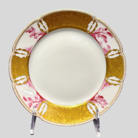 ​Десертная тарелка из Пурпурового сервиза, Россия, Императорский Фарфоровый Завод, 1905 г., Кремер Э.Я.