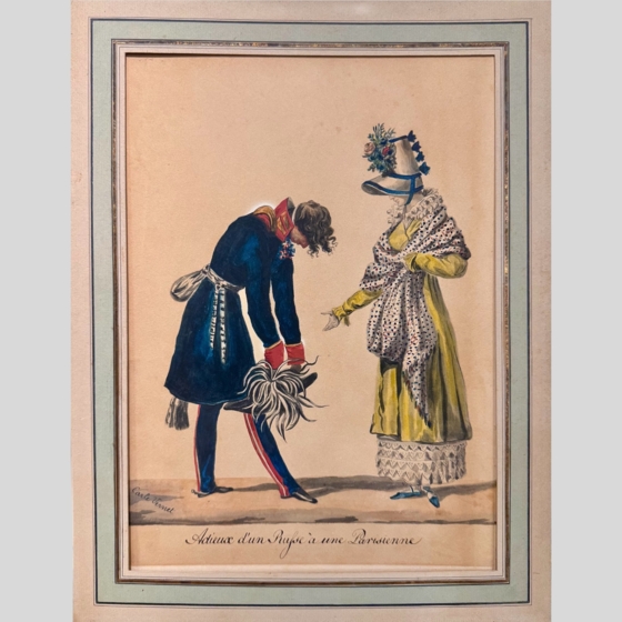 К. Верне, "Прощание русского с парижанкой", 1815 г.