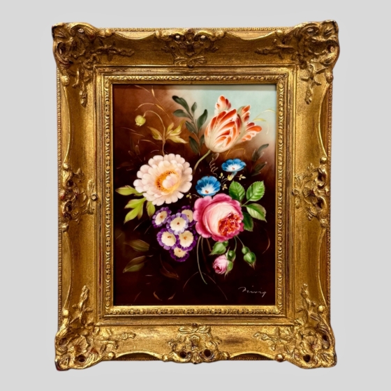 ​Фарфоровой пласт «букет цветов», Германия, мануфактура "Heinrich", XX век