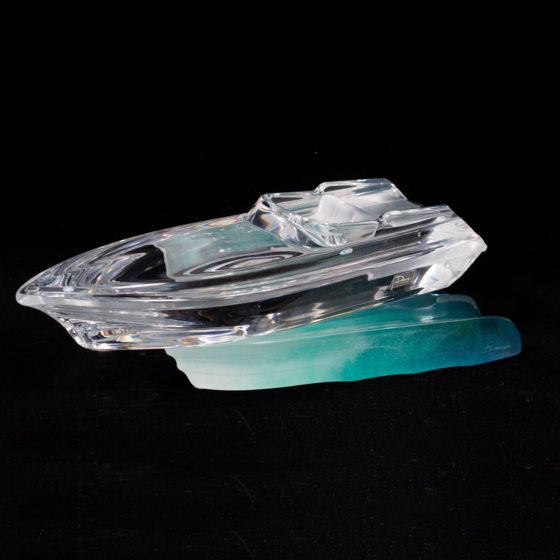 ​Модель яхты "Monaco", Франция, фирма "Daum", 1980-е гг.