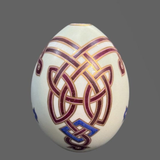 ​Пасхальное яйцо с орнаментом в византийском стиле, Россия, ИФЗ, XIX век