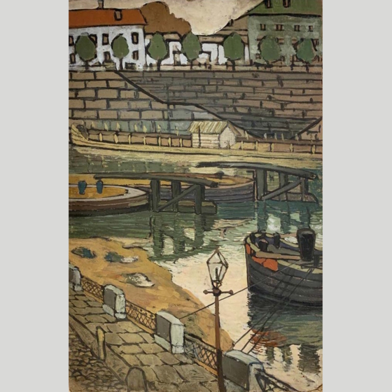Киселев С.Н., "Набережная Углича", 1918 г.