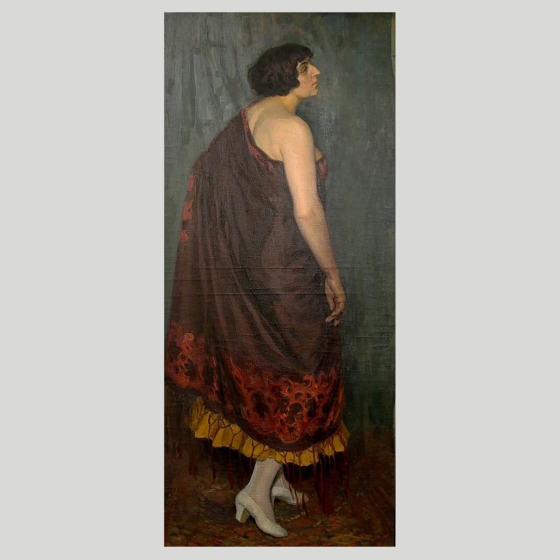 Рерберг Ф.И., Портрет Балерины Е.М. Горбуновой, 1915 г.