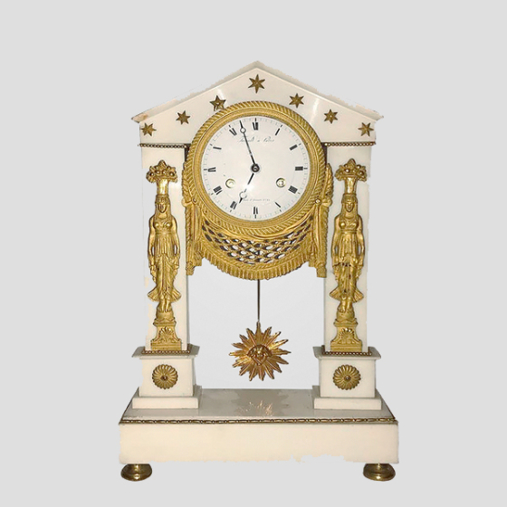 Часы каминные, Франция, кон. XVIII – нач. XIX вв. Часы каминные, Франция, кон. XVIII – нач. XIX вв.
