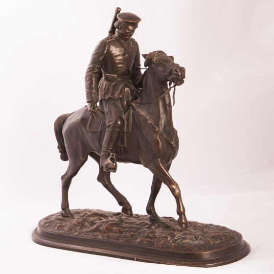 Скульптура "Казак верхом", Россия, 1880-1890-е гг., Е. Напс