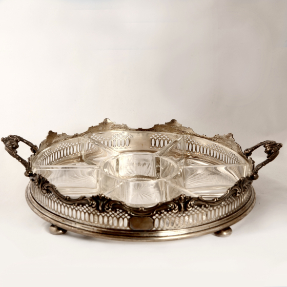 Менажница, Америка, фирма "W W Wattles&Sons", 1890-1900-е гг. Менажница, Америка, фирма "W W Wattles&Sons", 1890-1900-е гг.