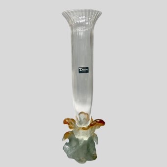 Хрустальная ваза с лошадьми, Франция, фирма 