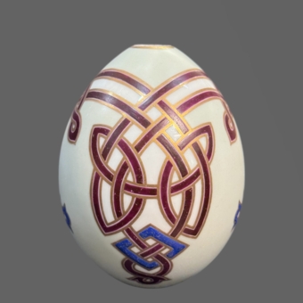 ​Пасхальное яйцо с орнаментом в византийском стиле, Россия, ИФЗ, XIX век