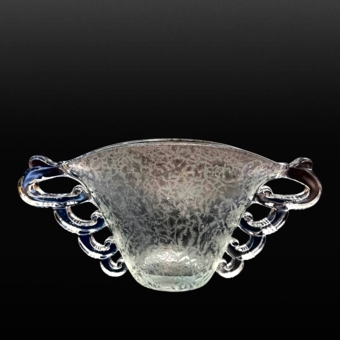 ​Дизайнерская ваза с ручками в виде колец, Франция, фирма 