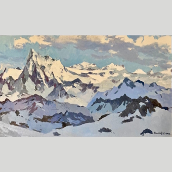 Жамолов А., Горный пейзаж, 2000 г.