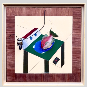 Немухин В.Н., Домик с рыбой, 1990 г.