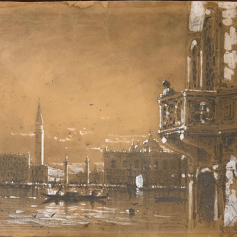 Боголюбов А.П., Вид на палаццо дожей, 1858 г.
