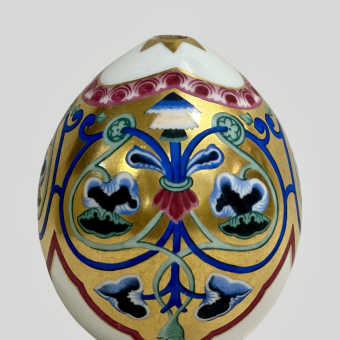 Яйцо пасхальное со стилизованными орнаментами, ИФЗ, 1890-е гг.