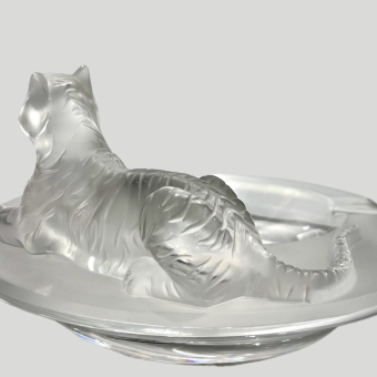 ​Пепельница с тигром, Франция, фирма "Lalique", XXI век