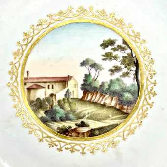 Блюдо из сервиза великой княгини Екатерины Павловны, Россия, ИФЗ, 1801-1802-е гг.