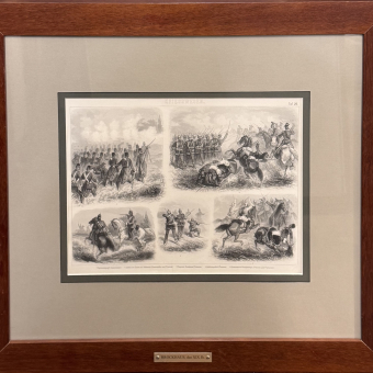 Гравюра "​Боевые действия армий", Германия, 1869-1874 гг.