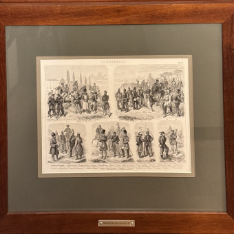 Гравюра "Форма армий различных государств", Германия, 1869-1874 гг.