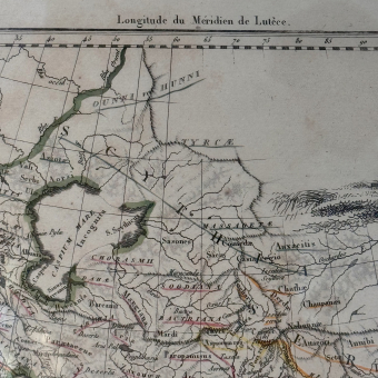 ​Гравюра "Карта Передней Азии", Франция, 1790 г.