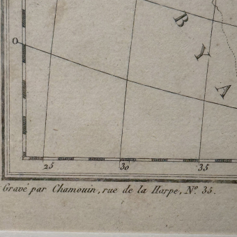​Гравюра "Карта Передней Азии", Франция, 1790 г.