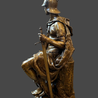 Скульптура «Воинская доблесть», Франция, фабрика «Барбедьена Фердинанда», 1880-е гг., П. Дюбуа 
