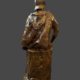 Скульптура «Воинская доблесть», Франция, фабрика «Барбедьена Фердинанда», 1880-е гг., П. Дюбуа 