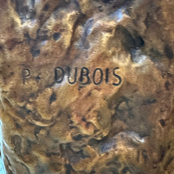 Скульптура «Воинская доблесть», Франция, фабрика «Барбедьена Фердинанда», 1880-е гг., П. Дюбуа 