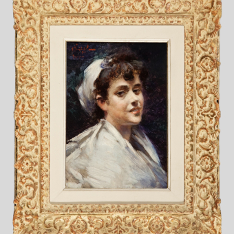 Маковский А.В., Портрет девушки, 1892 г. 