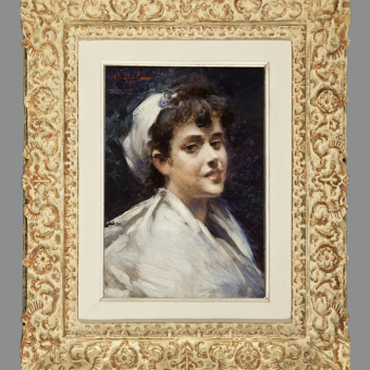Маковский А.В., Портрет девушки, 1892 г. 