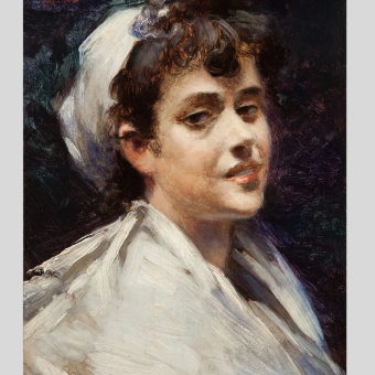 Маковский А.В., Портрет девушки, 1892 г. 