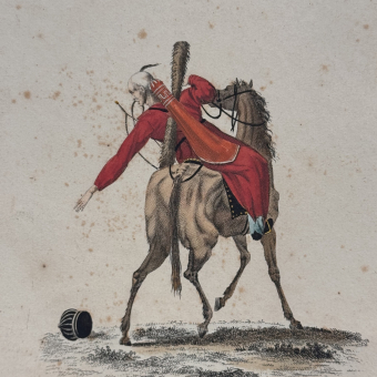 Гравюра "​Ногайский татарин", Франция, 1806 г.