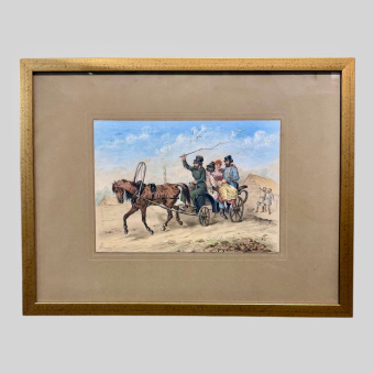 Летняя повозка, 1840-1850-е гг.