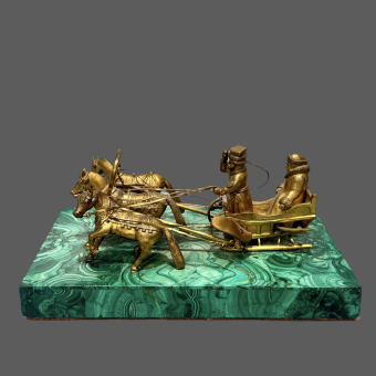 ​Скульптурная композиция «Зимняя тройка», Россия, XIX век, Лансере Е.А.