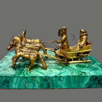 ​Скульптурная композиция «Зимняя тройка», Россия, XIX век, Лансере Е.А.