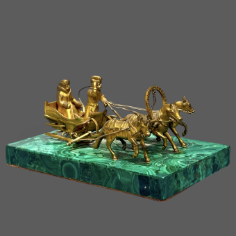 ​Скульптурная композиция «Зимняя тройка», Россия, XIX век, Лансере Е.А.