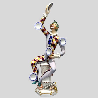 ​Скульптура "Жонглер", Германия, мануфактура "Мейсен", XX век, П. Штранг