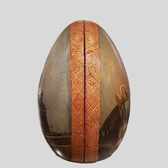 Пасхальное яйцо «Воскресение Христово», Россия, фабрика Лукутина, XIX век