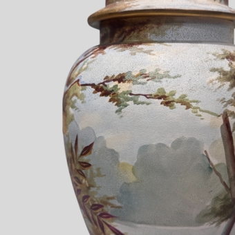 ​Ваза с крышкой, Германия, мануфактура "Royal Bohn", XIX век