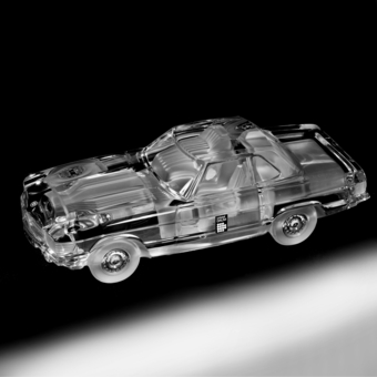 Модель автомобиля "Mercedes 500 SL", Франция, фирма "Daum", 1990 г.