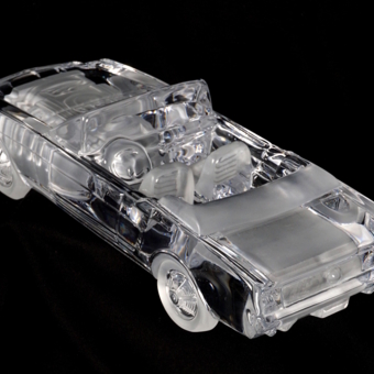 ​Модель автомобиля "Форд Мустанг Кабриолет", Франция, фирма "Daum", XX век, К. Фроссарт