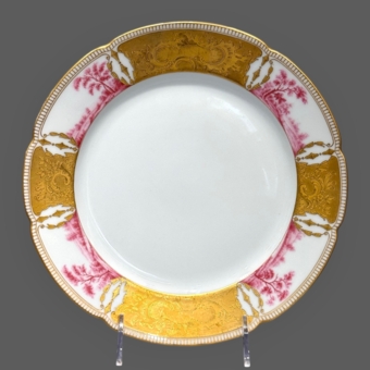 Тарелка из Пурпурового сервиза, Россия, Императорский Фарфоровый Завод, 1905 г., Кремер Э.Я.